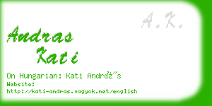 andras kati business card